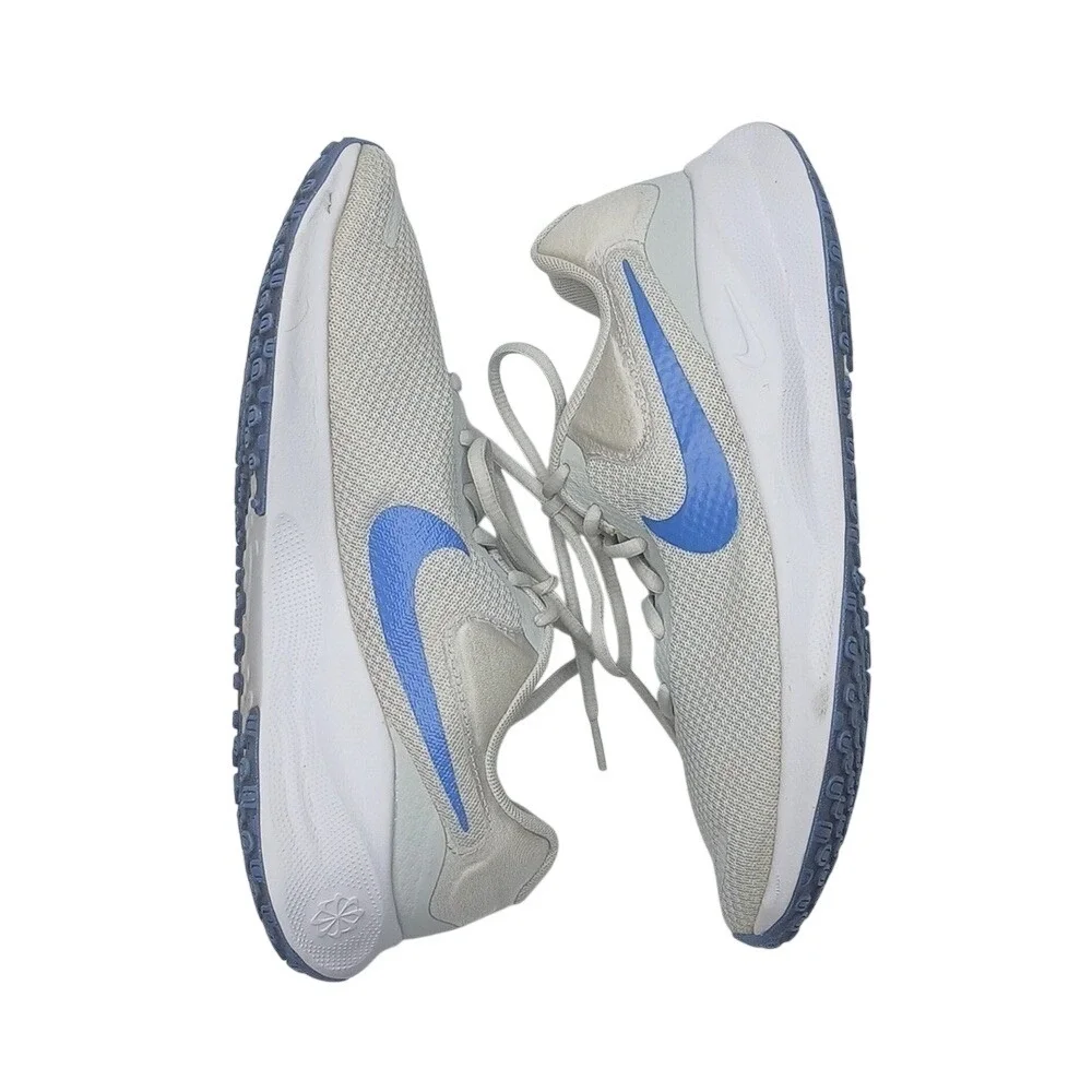 Nike Revolution 7 Running Shoes Womens 8.5‎ Grey Blue FB2208-001 Mesh Sneakers